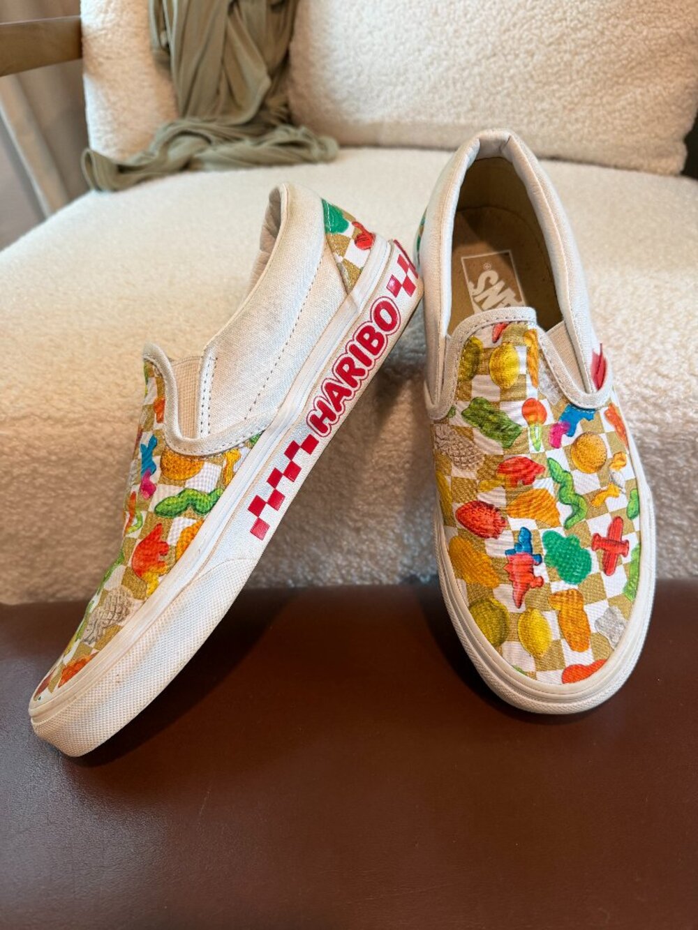 VANS + HARIBO Classic Slip-On Sneaker | white/multi | Mens/Kids 6 Womens 7.5